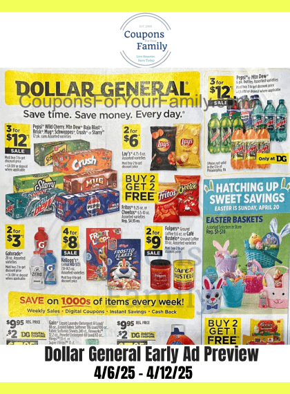 Dollar General Ad Preview 4_6_25