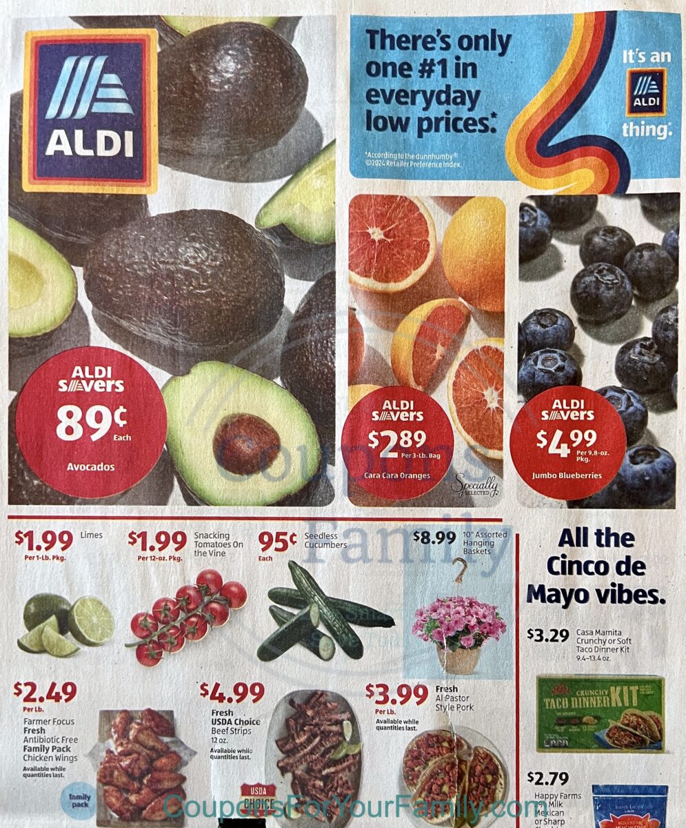 Aldi Early Weekly Ad (5/7/25 - 5/13/25) & 5/7/25 Sneak Peek & Upcoming