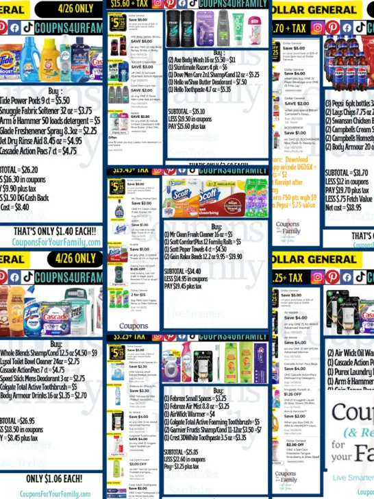 Dollar General Coupon Deals 4_26_25