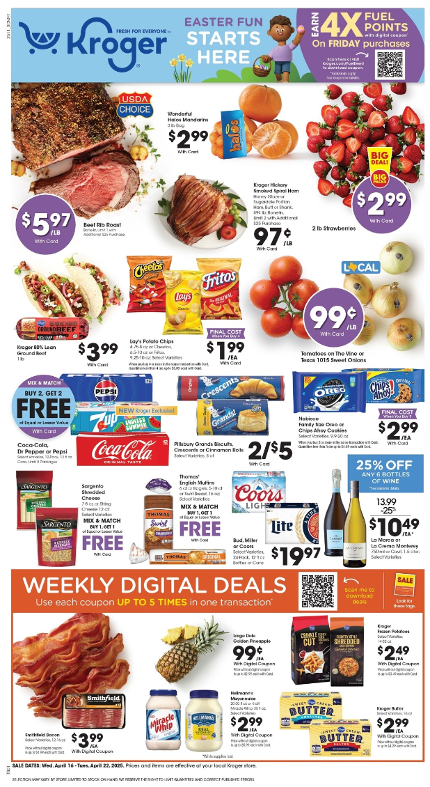 Kroger Ad this week 4_16_25 pg 1