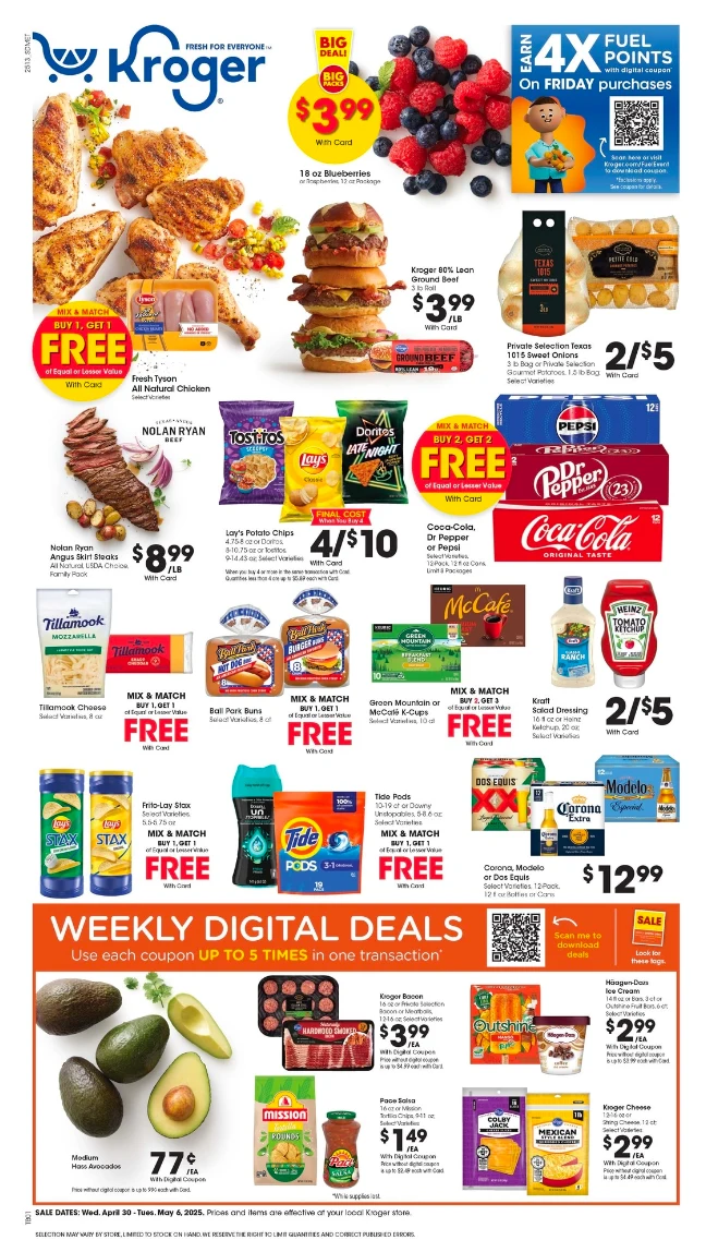 Kroger Ad this week 4_30_25 pg 1