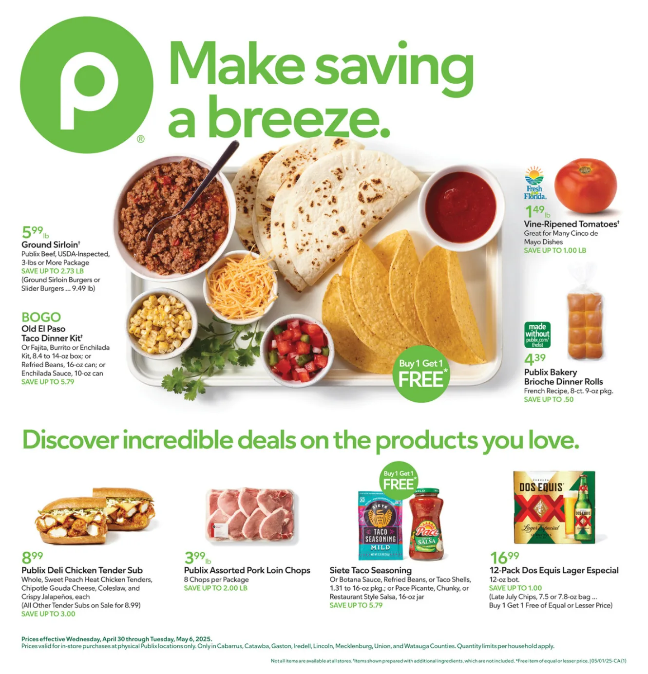 Publix Ad 4_30_25 pg 1