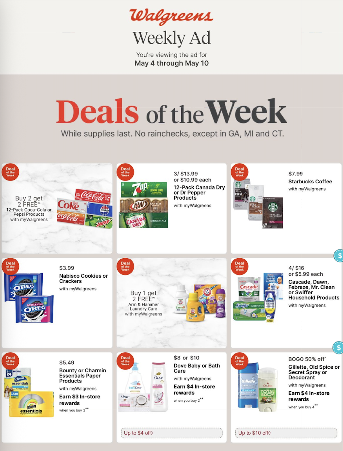 Walgreens Ad this week 5_4_25 pg 1
