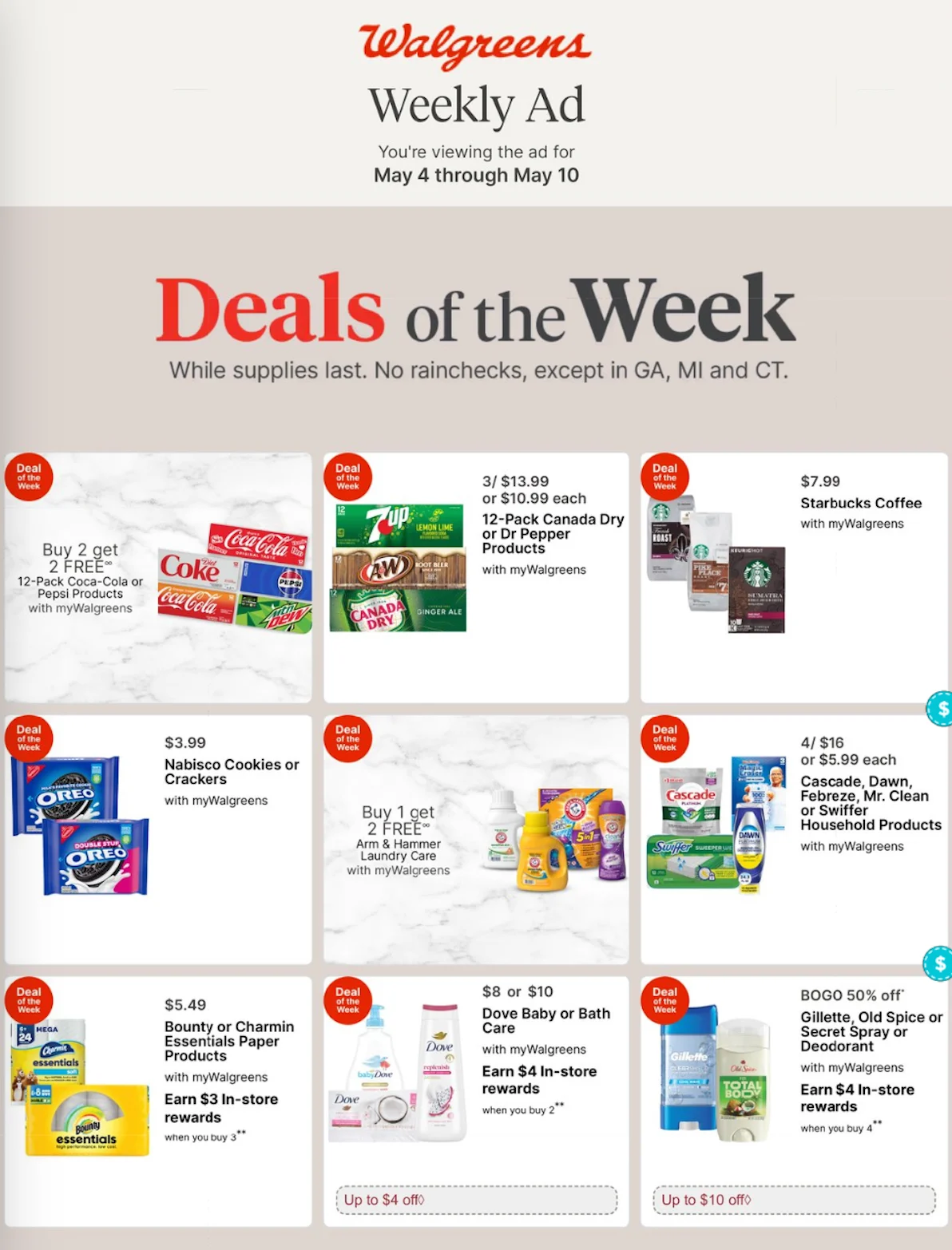 Walgreens Ad this week 5_4_25 pg 1