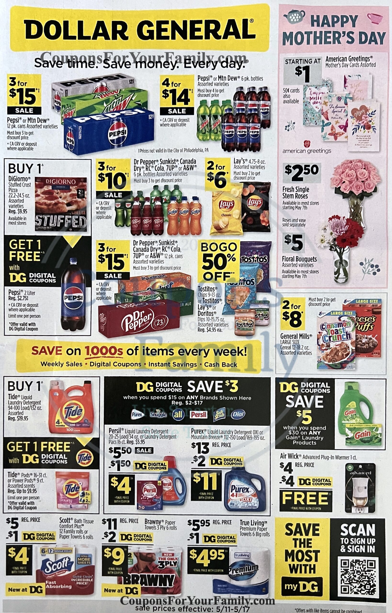 Dollar General Ad 5_11_25 pg 1