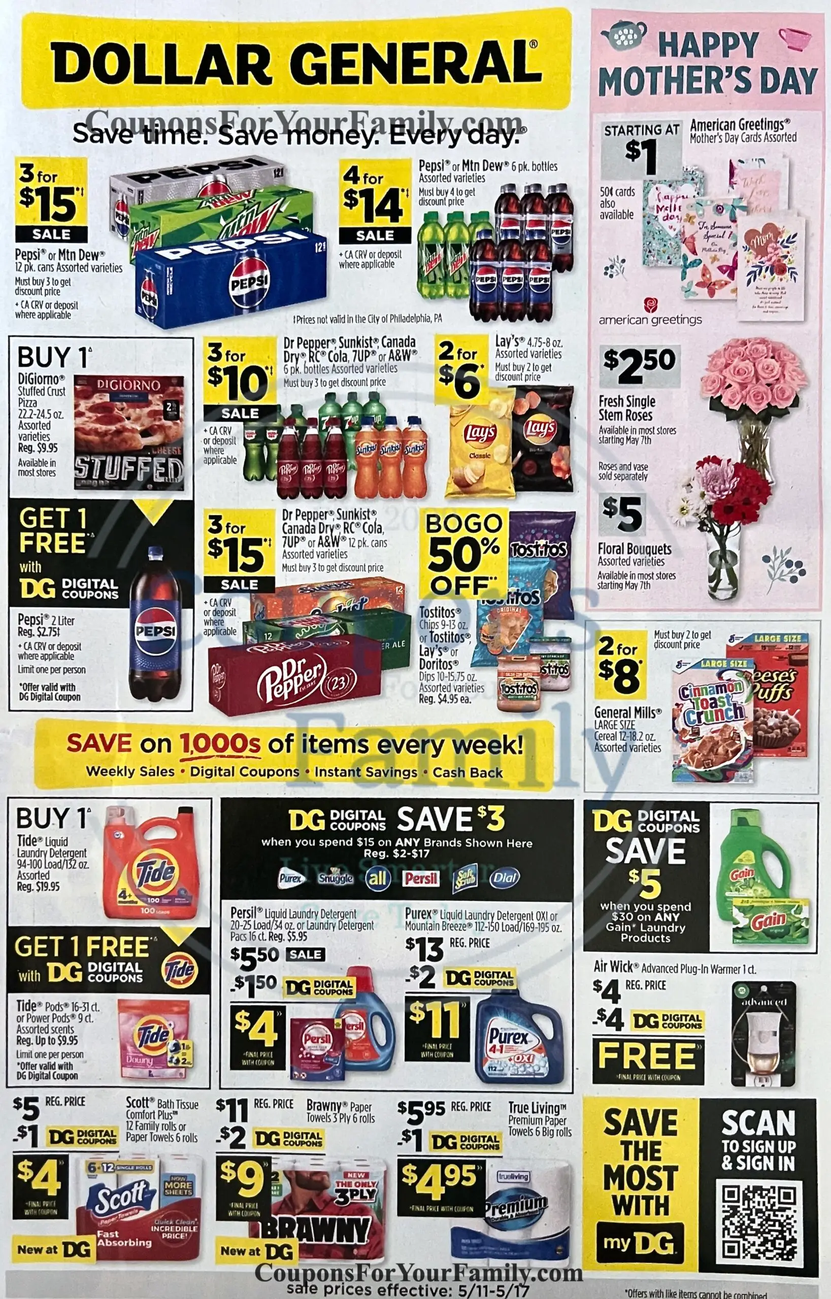 Dollar General Ad 5_11_25 pg 1
