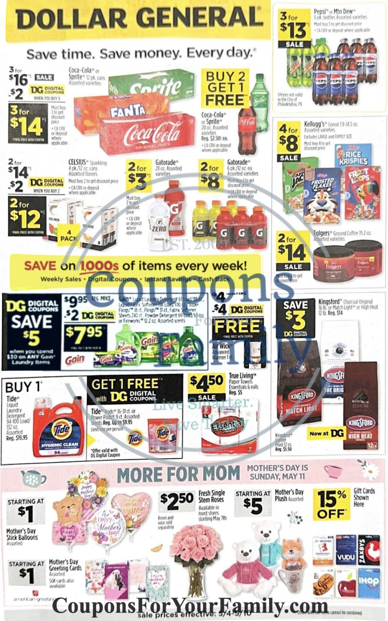Dollar General Ad 5_4_25 pg 1