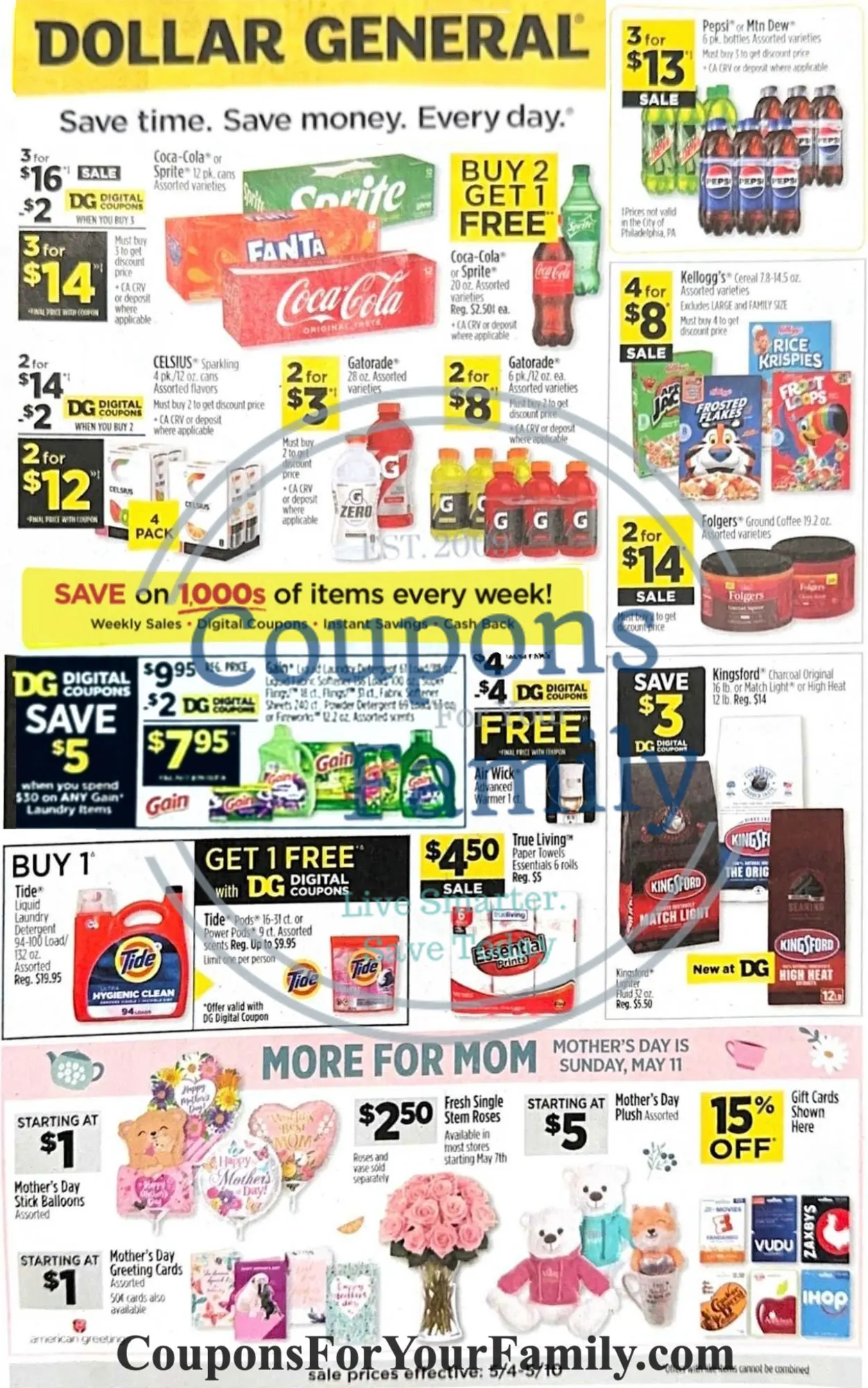 Dollar General Ad 5_4_25 pg 1
