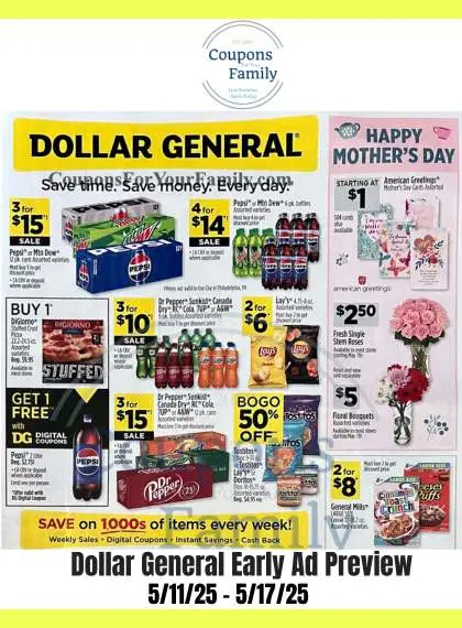 Dollar General Ad Preview 5:11:25