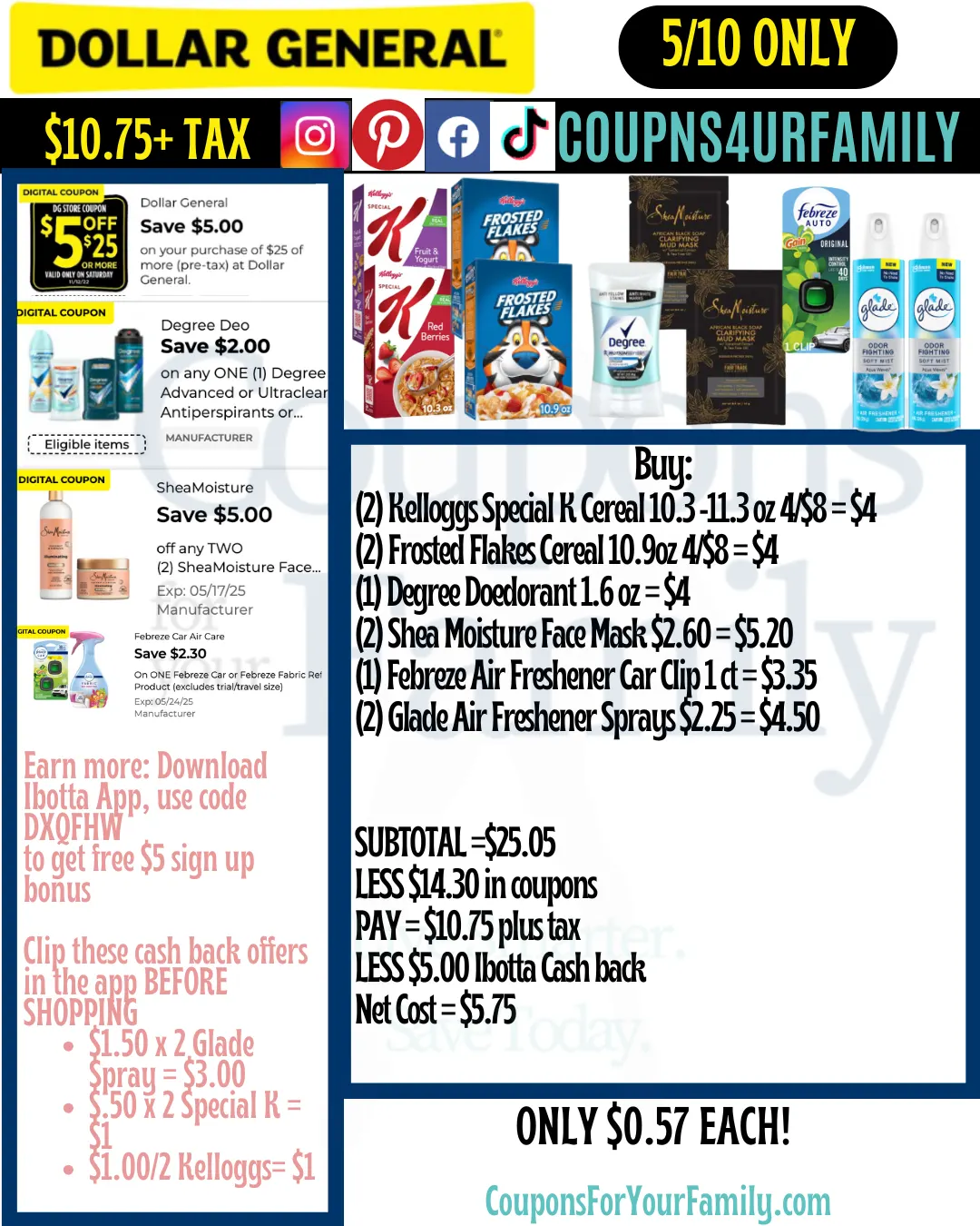 Dollar General Coupon Scenarios 5_10_25 #2 Dollar General Coupon Scenarios 5_10_25 #2