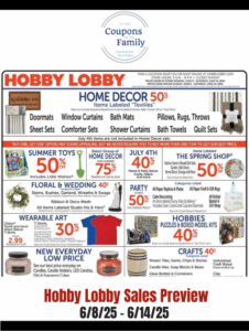 Hobby Lobby Ad This week 6_8_25