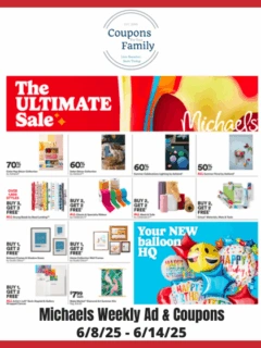 Michaels Weekly Ad & Coupon codes 6_8_25