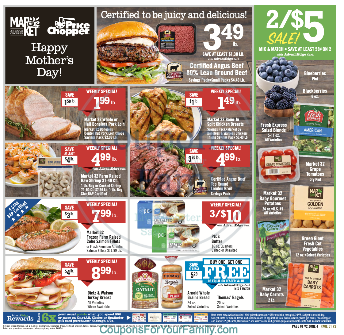Price Chopper Ad this week 5_4_25 pg 1