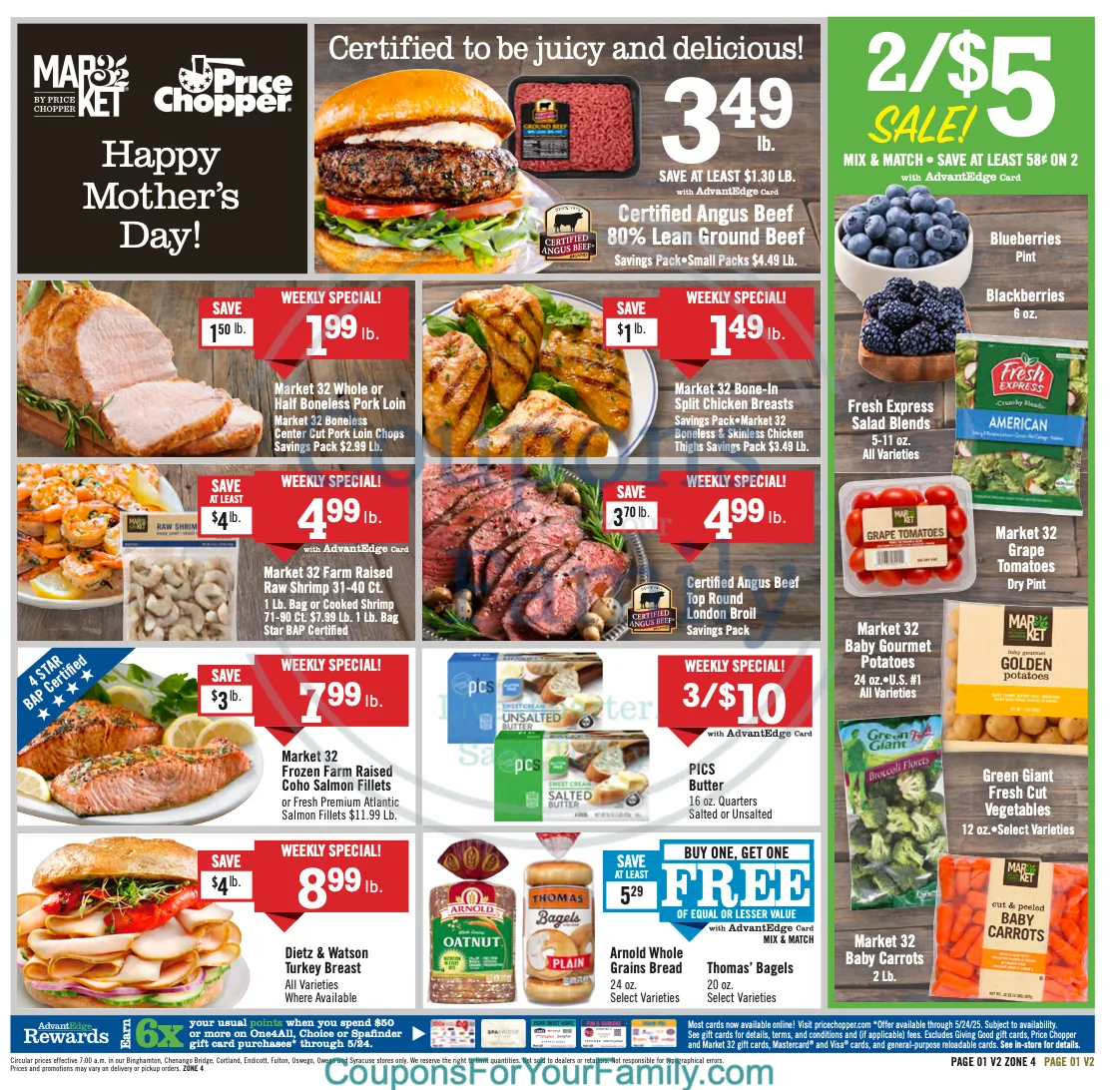 Price Chopper Ad this week 5_4_25 pg 1
