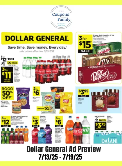 Dollar General Ad Preview 7_13_25