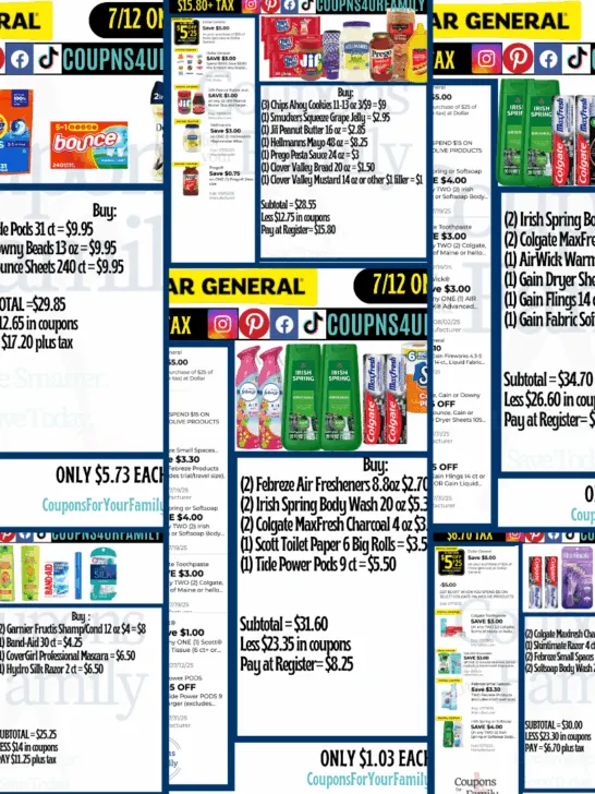 Dollar General Coupon Matchups 7_12_25