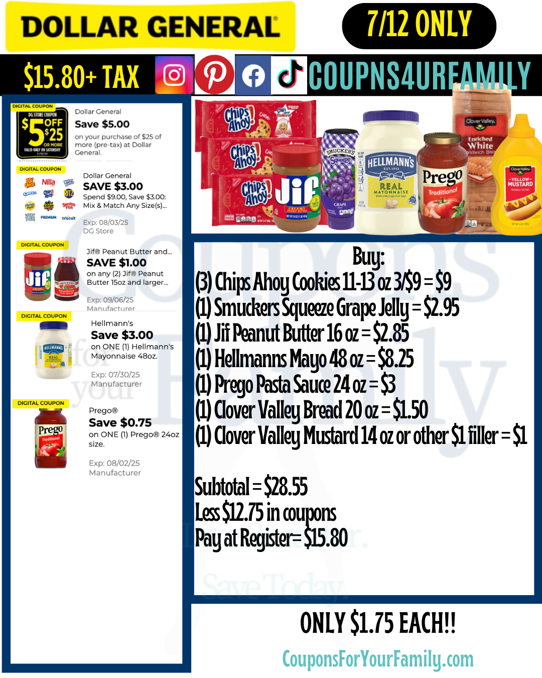 Dollar General Coupon Scenarios 7_12_25 #4 Dollar General Coupon Scenarios 7_12_25 #4
