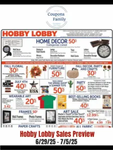 Hobby Lobby Ad This week 6_29_25
