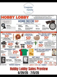 Hobby Lobby Ad This week 6_29_25