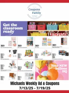 Michaels Weekly Ad & Coupon codes 7_13_25