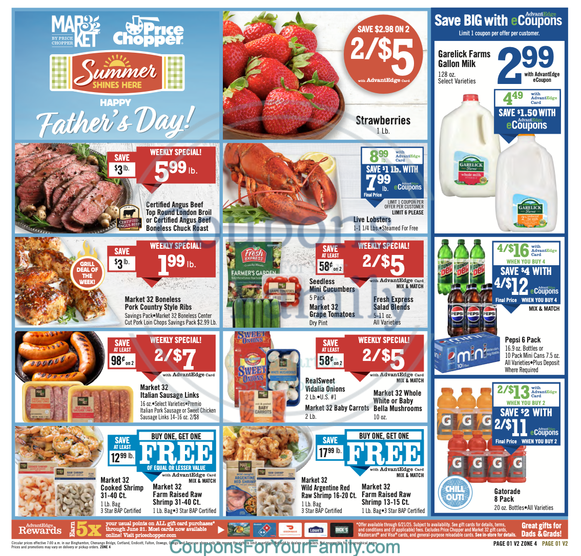 Price Chopper Ad this week 6_15_25 pg 1