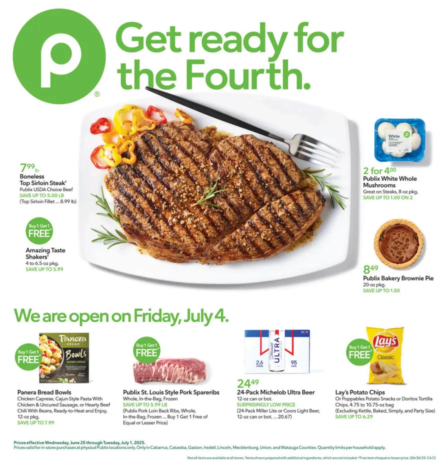 Publix Ad 6_25_25 pg 1