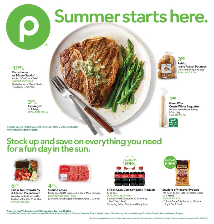 Publix Extra Savings Ad 6_18_25 pg 1