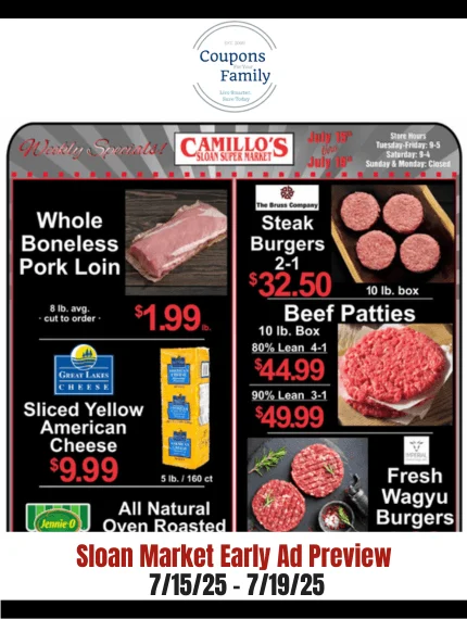 Sloan Market Weekly Ad & Meat Packages 7_15_25