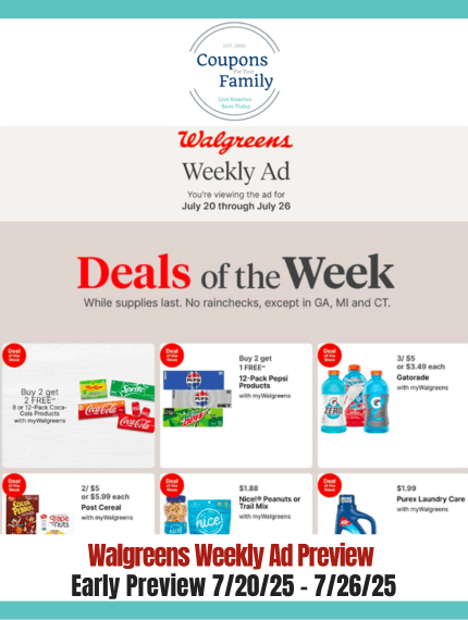 Walgreens Ad this week 7_20_25