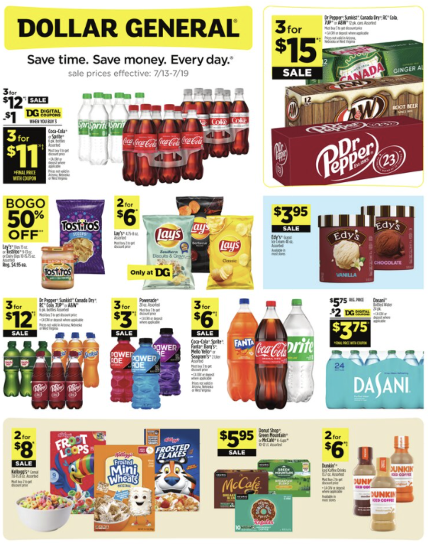 Dollar General Ad 7_13_25 pg 1