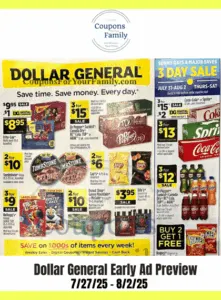 Dollar General Ad Preview 7_27_25