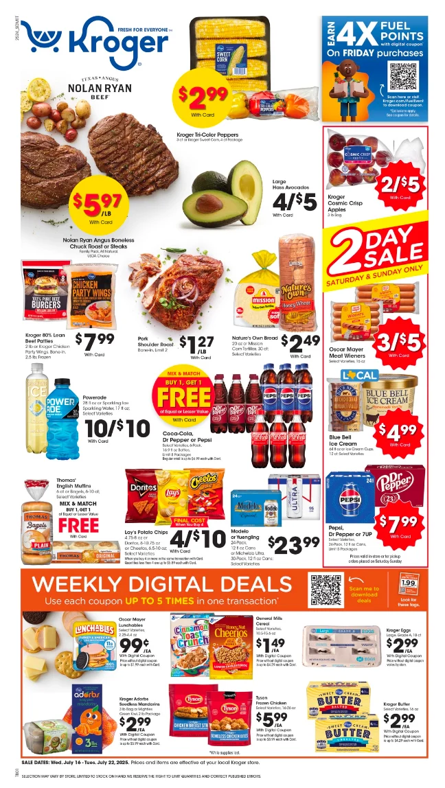 Kroger Ad this week 7_16_25 pg 1
