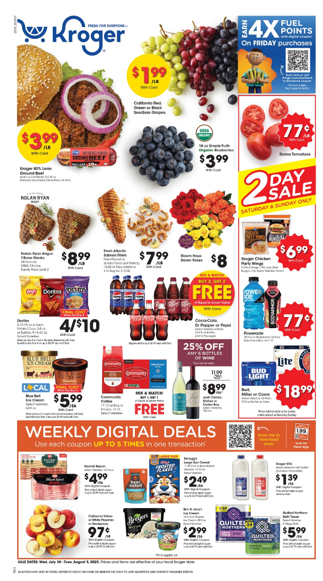 Kroger Ad this week 7_30_25 pg 1