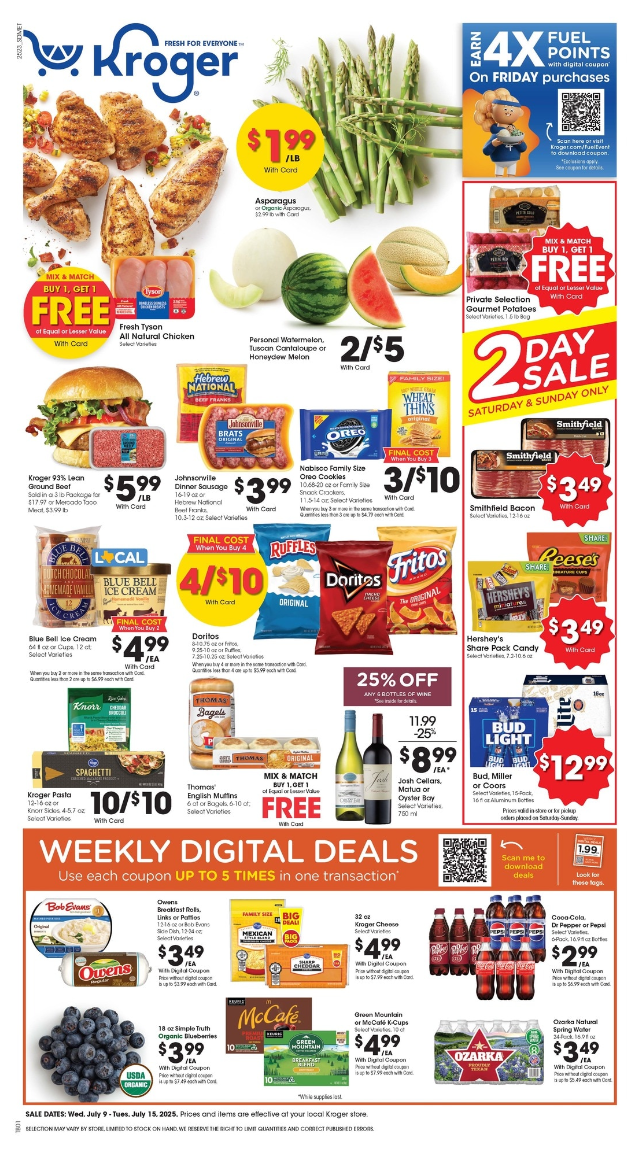 Kroger Ad this week 7_9_25 pg 1