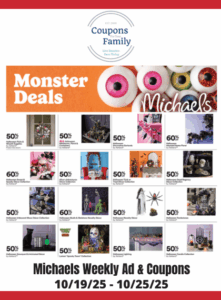 Michaels Weekly Ad & Coupon codes 10_19_25