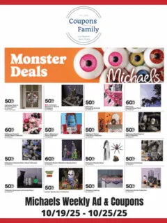 Michaels Weekly Ad & Coupon codes 10_19_25