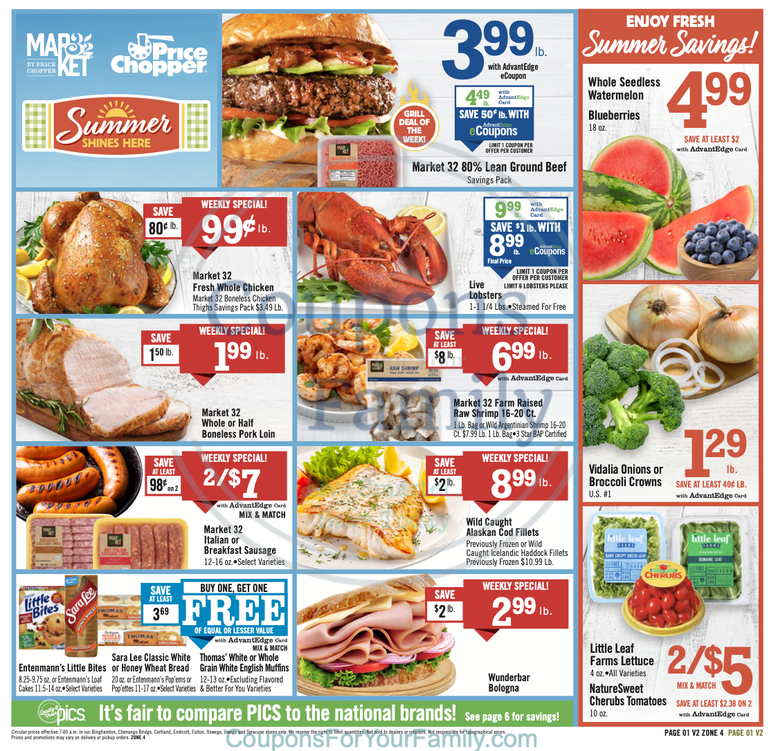 Price Chopper Ad this week 7_20_25 pg 1