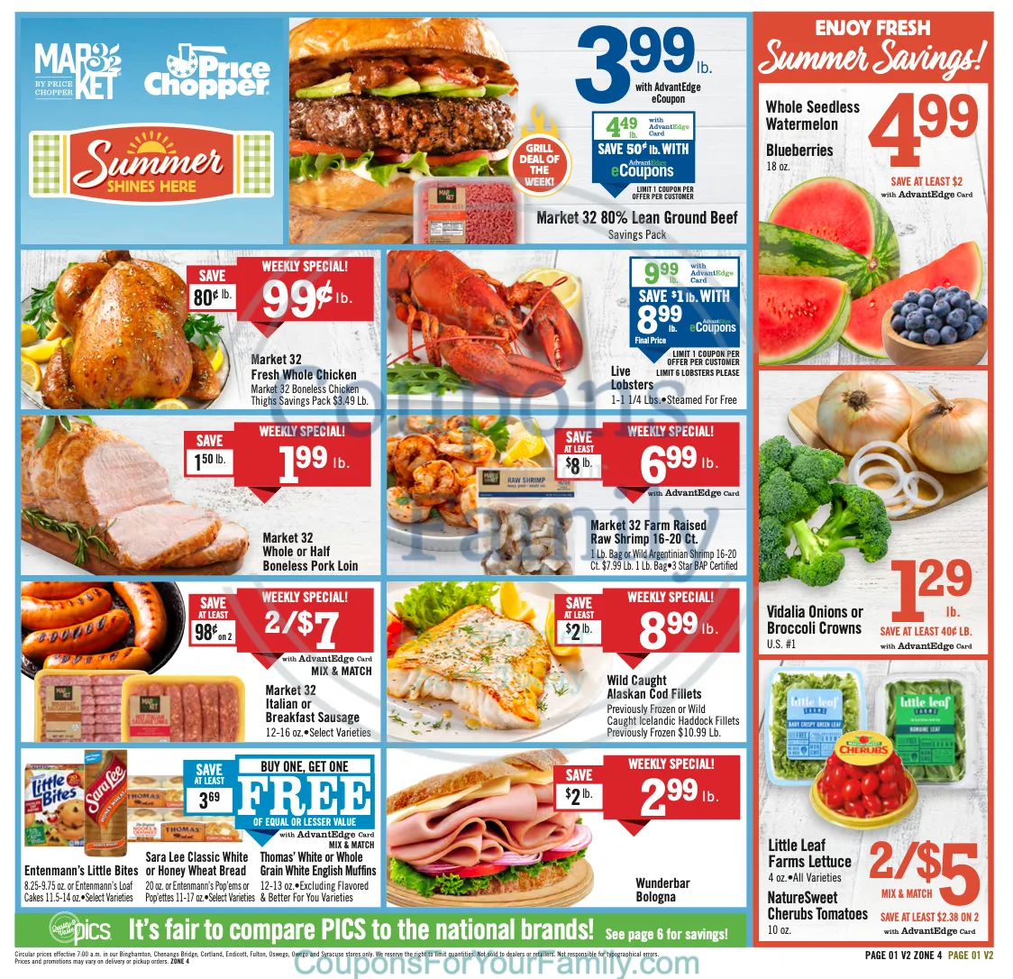 Price Chopper Ad this week 7_20_25 pg 1