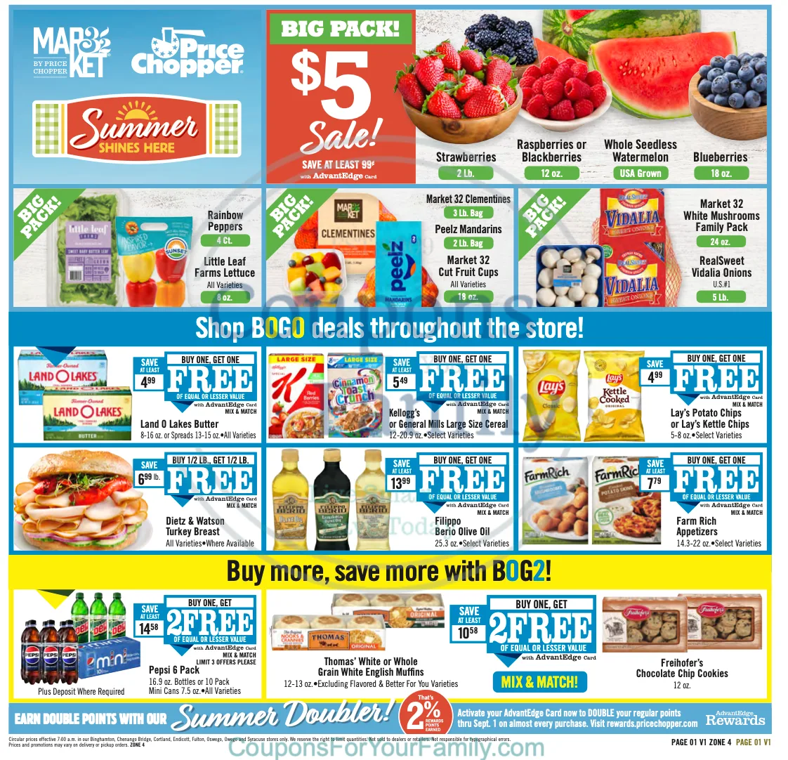 Price Chopper Ad this week 7_6_25 pg 1