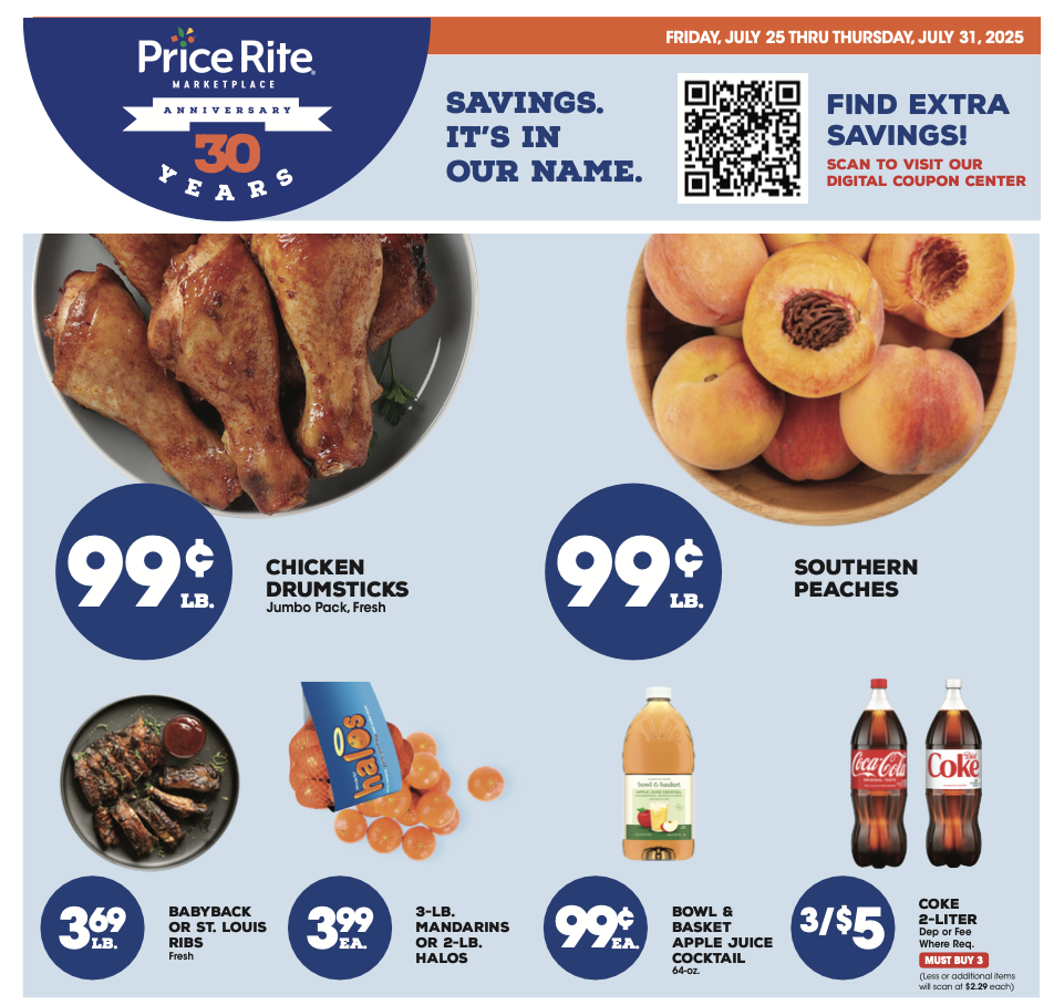 Price Rite Ad this week 7_25_25 pg 1