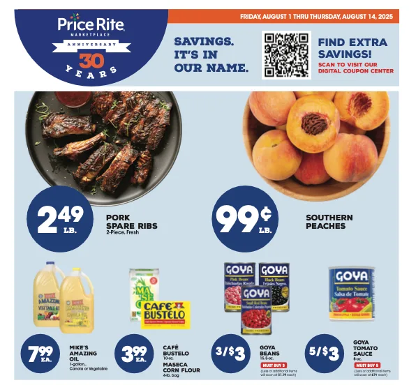 Price Rite Ad this week 8_1_25 pg 1