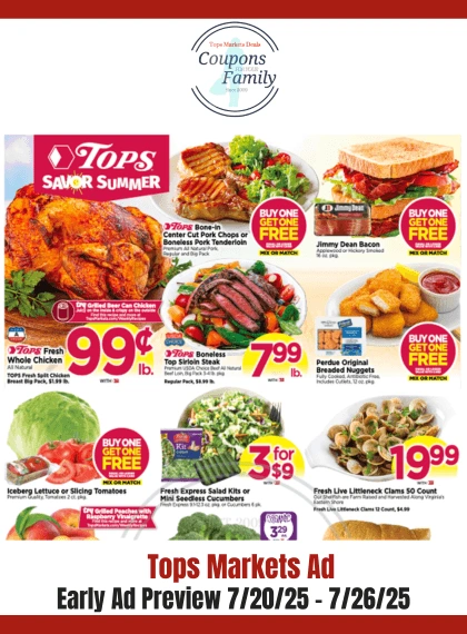 Tops Ad this week 7_20_25