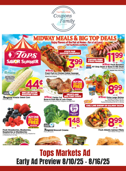 Tops Ad this week 8_10_25