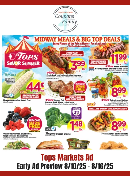 Tops Ad this week 8_10_25