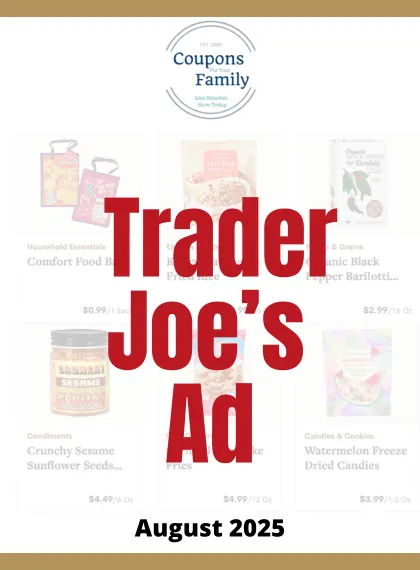Trader Joes Ad August 2025