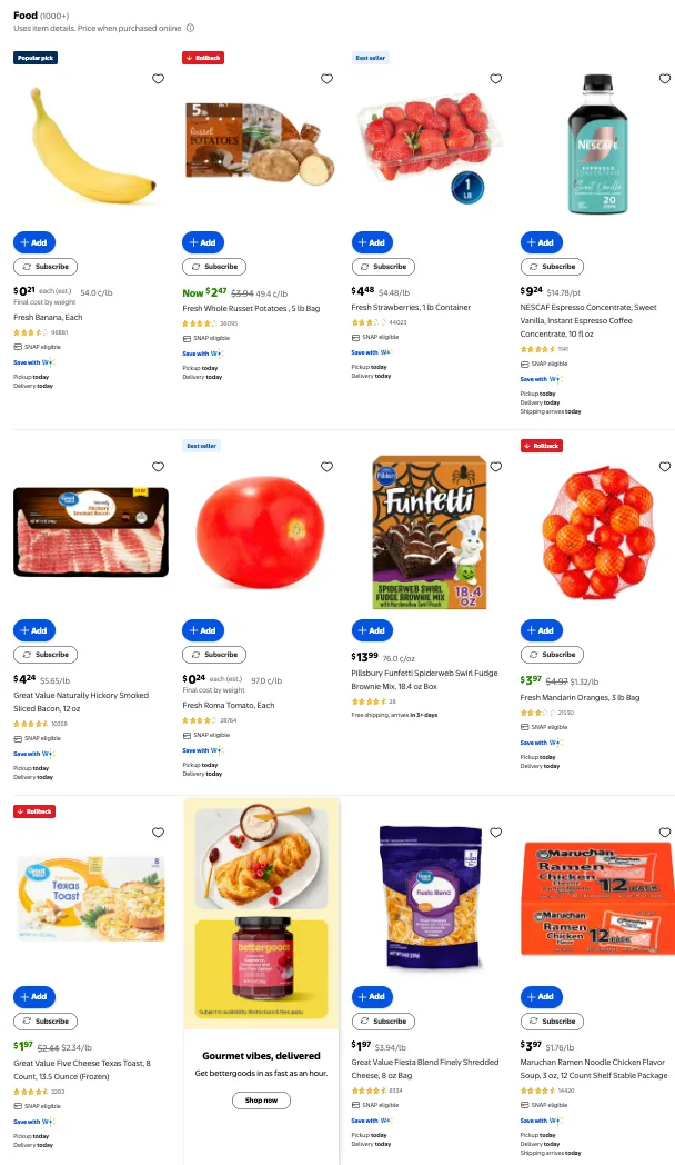 Walmart Grocery Ad This Week pg 1