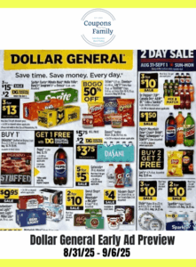 Dollar General Ad Preview 8_31_25