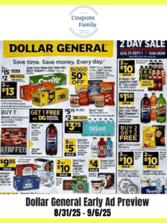 Dollar General Ad Preview 8_31_25