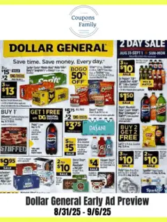 Dollar General Ad Preview 8_31_25