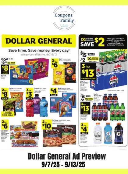 Dollar General Ad Preview 9_7_25
